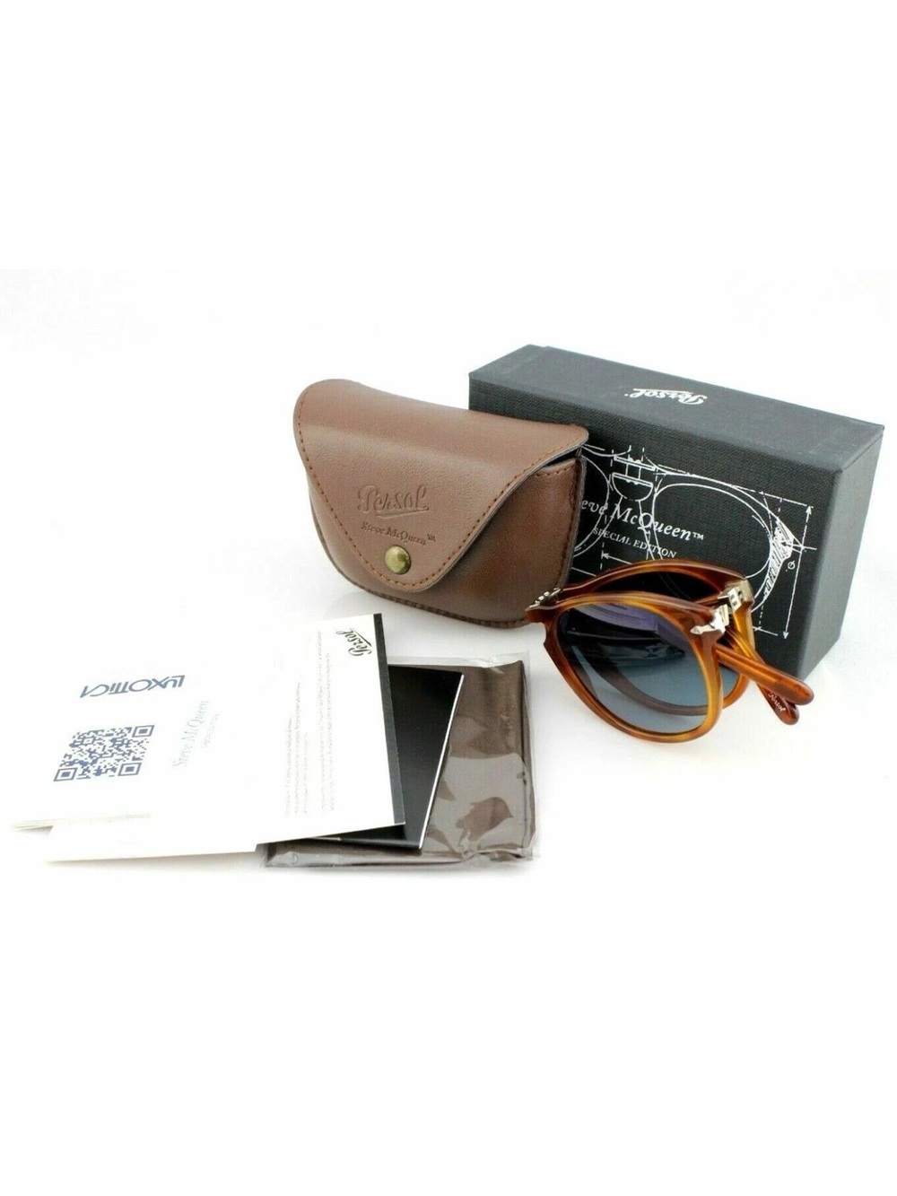 Persol Sunglasses Special Edition Steve McQueen with Blue Polarized Lenses